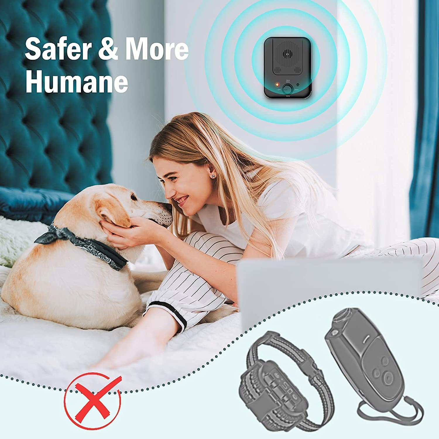 DogRepellers -Anti Bark Control Device Waterproof Dog Anti Barking